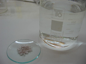 Laboratoriy trial of lime softenin.
